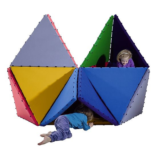 Tukluk® Måtte-bygge sæt Store trekanter, L: 100 cm, Home-Version