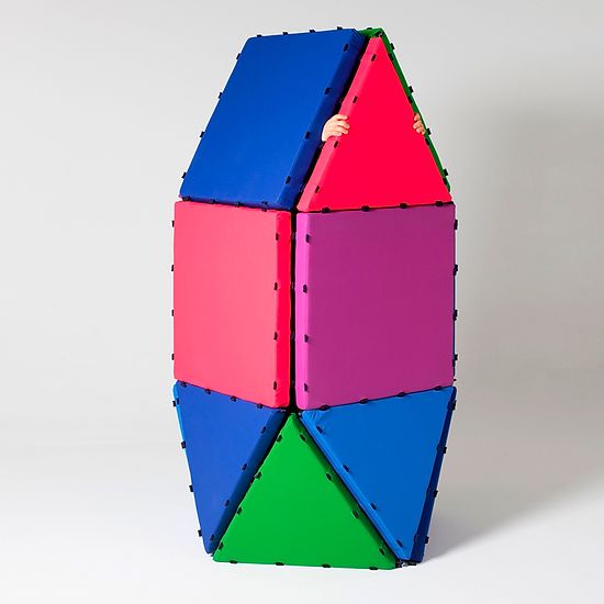 Tukluk® Måtte-bygge sæt Små trekanter, L: 50 cm, Home-Version