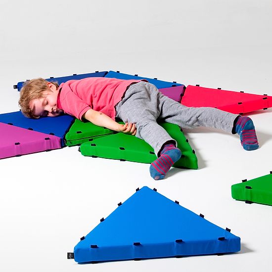 Tukluk® Måtte-bygge sæt Små trekanter, L: 50 cm, Home-Version