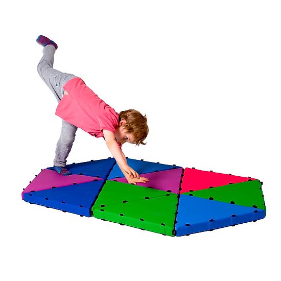 Tukluk® Mattenbausatz Kleine Dreiecke, L: 50 cm, Home-Version