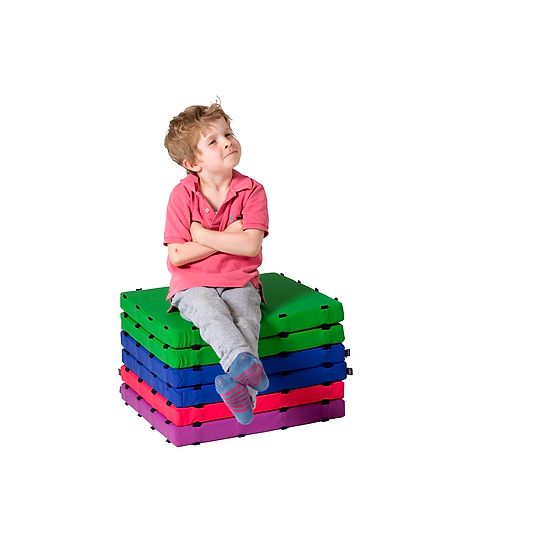 Tukluk® Mattenbausatz Kleine Quadrate, 50x50 cm, Home-Version