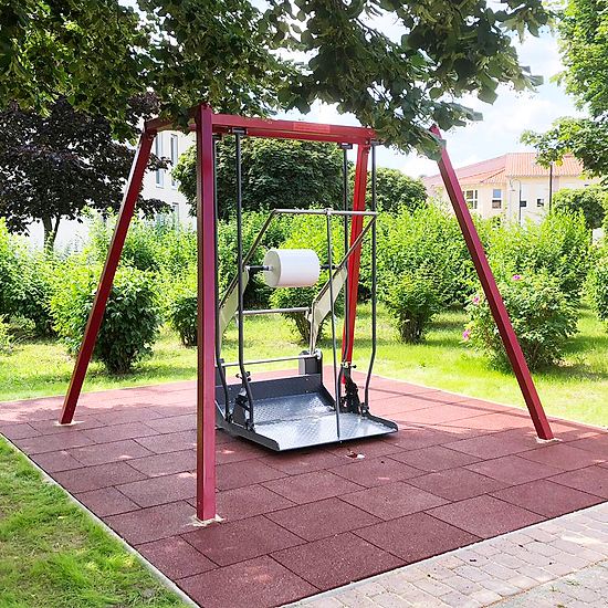 Wheel chair swing