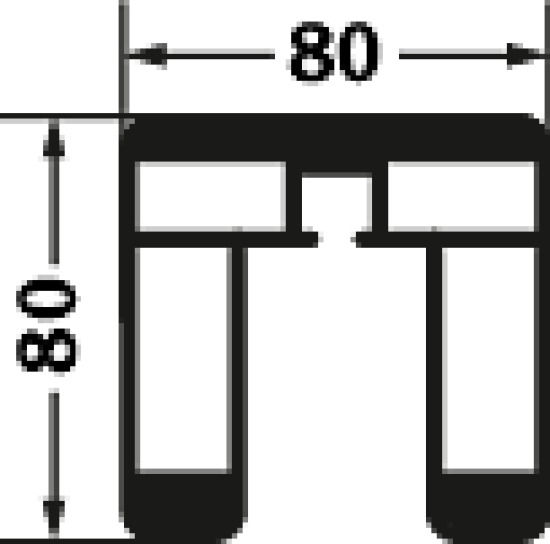Sport-Thieme® Volleyball stolper 80x80 mm. Med spindelspændesystem