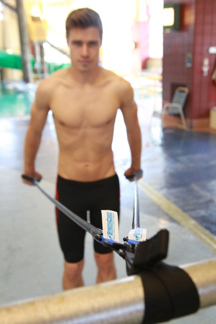 StrechCordz® med handpaddels Grøn, trækstyrke: 3,6 - 10,8 kg.