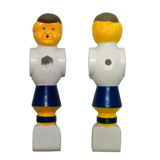 Table Football Figures White/blue