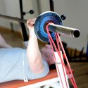 Sport-Thieme Effektbånd "Jumpstretch" Let, Rød