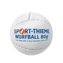 Sport-Thieme Wurfball "Leder 80" Weiß