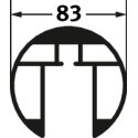 Sport-Thieme Volleyballpfosten ø 83 mm Mit Spindelspannvorrichtung