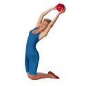 WV Gymnastikball aus Gummi ø 16 cm, 320 g, Gelb