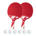 Cornilleau Tischtennisschläger-Set "Tacteo 50" Bälle Weiß, Edition 2022, Bälle Weiß, Edition 2022