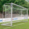 Sport-Thieme Junior fodbolsmål 5x2 m, kvadratprofil, transportabelt med bundramme