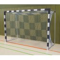 Sport-Thieme Handballtor frei stehend, 3x2 m Verschraubte Eckverbindungen, Schwarz-Silber