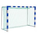 Sport-Thieme Handballtor frei stehend, 3x1,60 m Premium-Stahl-Eckverbindung, Blau-Silber