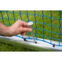 Sport-Thieme Mini-Fußballtor "Professional Kompakt", Alu-Naturblank 1,20x0,80 m, Inkl. Netz, grün (MW 10 cm)