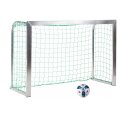 Sport-Thieme Mini-træningsmål med sammenklappelige netbøjler 1,80x1,20 m, Måldybde 0,70 m, Inkl. net, grøn (Maskestr. 10 cm)