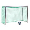Sport-Thieme Mini-træningsmål med sammenklappelige netbøjler 1,80x1,20 m, Måldybde 0,70 m, Inkl. net, grøn (maskestr. 4,5 cm)