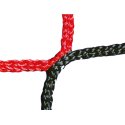 Knotless Net for Men's Football Goals Black/red