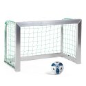 Sport-Thieme Mini fodboldmål, fuldsvejset 1,20x0,80 m, måldybde 0,70 m, Inkl. net, grøn (Maskestr. 10 cm)
