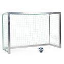 Sport-Thieme Fully Welded Mini Football Goal 2.40×1.60 m, goal depth 1.00 m, Incl. net, green (mesh size 10 cm)