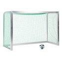 Sport-Thieme Mini-fodboldmål fuldsvejset 2,40x1,60 m, Måldybde 1,00 m, Inkl. net, grøn (maskestr. 4,5 cm)
