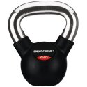 Sport-Thieme Kettlebell "Gummibelagt med glat krom-greb" 4 kg