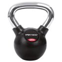 Sport-Thieme Kettlebell "Gummibelagt med glat krom-greb" 6 kg