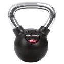 Sport-Thieme Kettlebell "Gummiert mit glattem Chrom-Griff" 8 kg