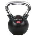 Sport-Thieme Kettlebell "Gummiert mit glattem Chrom-Griff" 12 kg