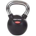 Sport-Thieme Kettlebell "Gummiert mit glattem Chrom-Griff" 14 kg