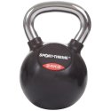 Sport-Thieme Kettlebell "Gummiert mit glattem Chrom-Griff" 24 kg