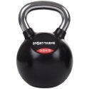 Sport-Thieme Kettlebell "Gummiert mit glattem Chrom-Griff" 32 kg