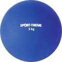 Sport-Thieme Stoßkugel aus Kunststoff 3 kg, Blau, ø 121 mm