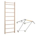 Sport-Thieme Ribbevæg med "Premium" pull-up stang Ribbe 230x80 cm