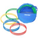 Sport-Thieme Set of "80-cm-diameter" Gymnastics Hoops with Storage Bag Gymnastics Hoop Multicoloured