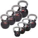 Sport-Thieme Kettlebell-Set "Gummiert mit glattem Chrom-Griff" Club