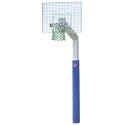 Sport-Thieme Basketballanlæg "Fair Play Silent" me Herkulessnore-Net Kurv "Outdoor", 120x90 cm