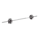 Sport-Thieme Langhantel-Set 27,5 kg, gummiert oder Chrom Chrom mit Gummieinlage