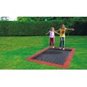 Hally-Gally Bodentrampolin "2000" Schwarz, Rot-Braun