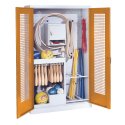C+P Sports equipment cabinet Yellow orange (RAL 2000), Light grey (RAL 7035), Handle, Single closure