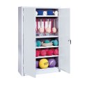 C+P Sports equipment cabinet Sunny Yellow (RDS 080 80 60), Handle, Anthracite (RAL 7021), Single closure, Sunny Yellow (RDS 080 80 60), Anthracite (RAL 7021), Single closure, Handle