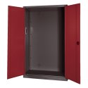 C+P Modular sports equipment cabinet Ruby red (RAL 3003), Anthracite (RAL 7021), Single closure, Handle