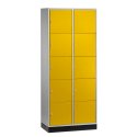 "S 4000 Intro" Large Capacity Compartment Locker (5 compartments on top of one another) 195x85x49 cm/ 10 compartments, Sunny Yellow (RDS 080 80 60)