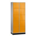 "S 4000 Intro" Compartment Locker (5 compartments on top of one another) Yellow orange (RAL 2000), 195x62x49cm/ 10 compartments, 195x62x49cm/ 10 compartments, Yellow orange (RAL 2000)