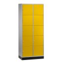 "S 4000 Intro" Compartment Locker (5 compartments on top of one another) 195x62x49cm/ 10 compartments, Sunny Yellow (RDS 080 80 60)
