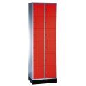 "S 4000 Intro" Compartment Locker (6 compartments on top of one another) Fiery Red (RAL 3000), 195x62x49cm/ 12 compartments, 195x62x49cm/ 12 compartments, Fiery Red (RAL 3000)