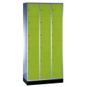 "S 4000 Intro" Compartment Locker (6 compartments on top of one another) 195x92x49cm/ 18 compartments, Viridian green (RDS 110 80 60)