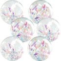 EduPlay Flummi-Ball "Diamant Regenbogen" 6er Set