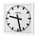 Peweta Wanduhr Großraum, 40x40, Netzbetrieb Standard, Zifferblatt DIN-Balken