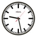 Peweta Wanduhr Kunststoff, Funk Zifferblatt Balken, Schwarz