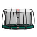 Berg Trampolin InGround "Champion" med Sikkerhedsnet Deluxe Farve på kantpolster: grøn, 330 cm